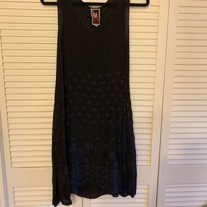 JOHNNY WAS EMBROIDERED DRESS